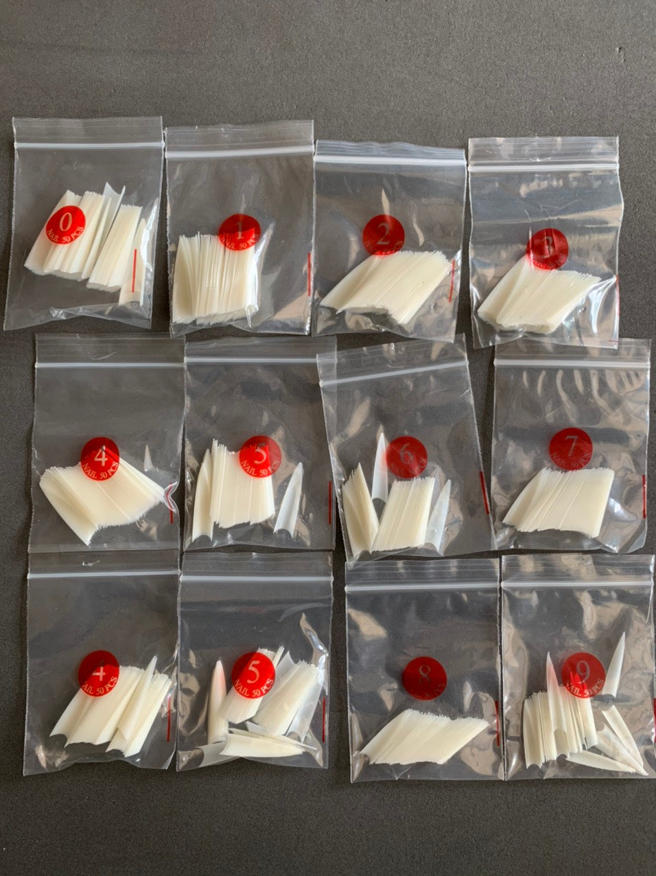 Nail Tip Long Medium Stiletto 600pc/bag | BUY 10 GET 1 FREE