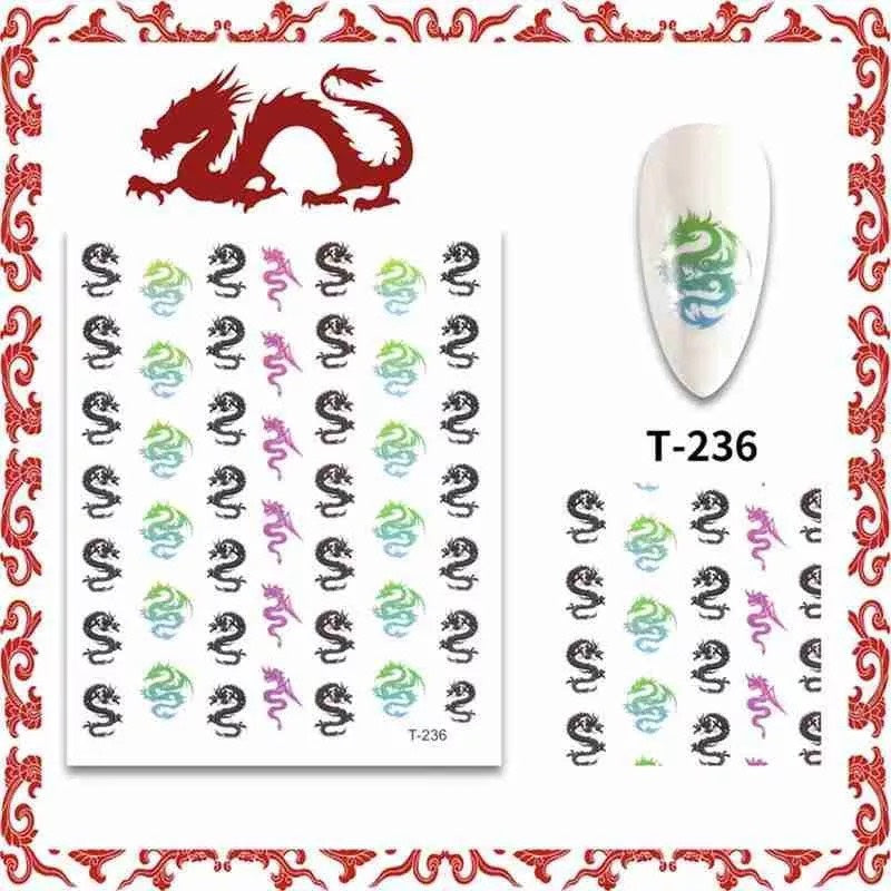 Sticker Dragon 1pcs | T236