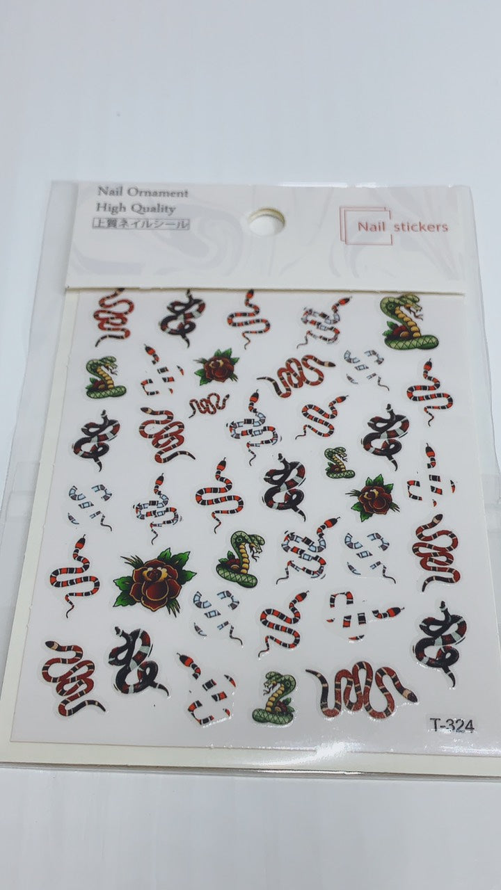 Sticker Set Snake & Skull 3pcs