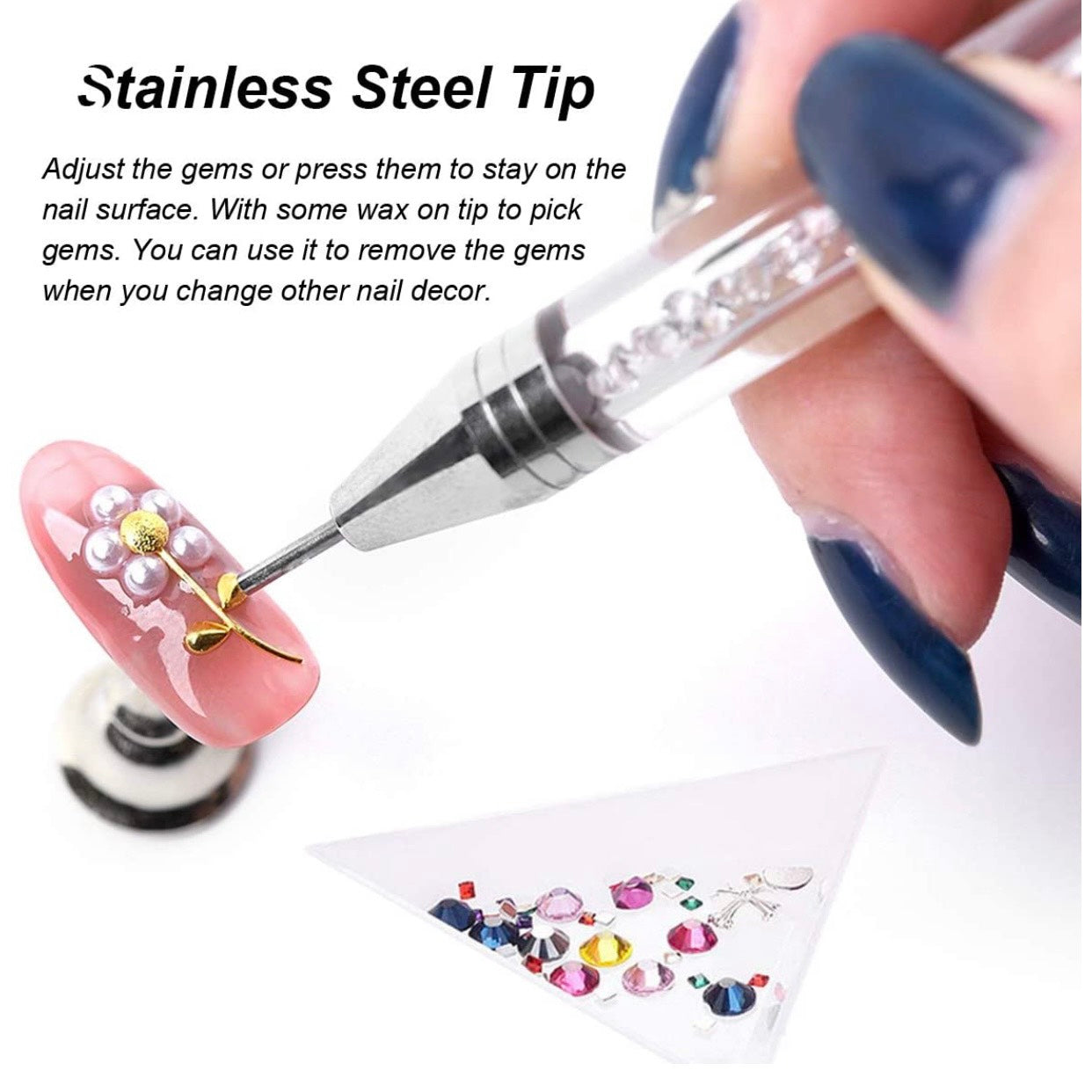 Rhinestone Dotting Pen Double Different Head Tips
