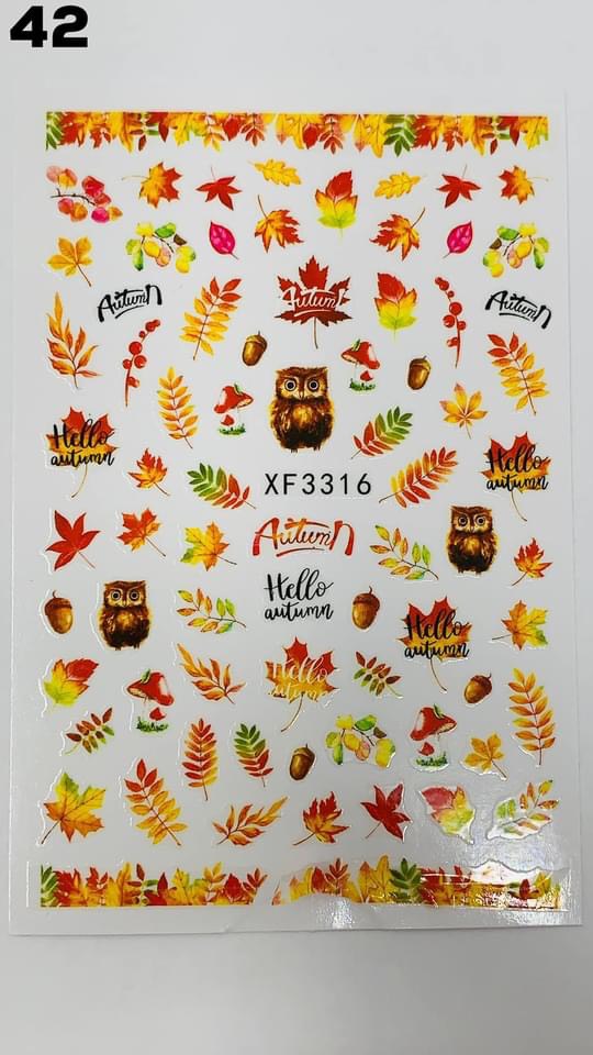 Sticker Autumn Set 2 pcs | 01