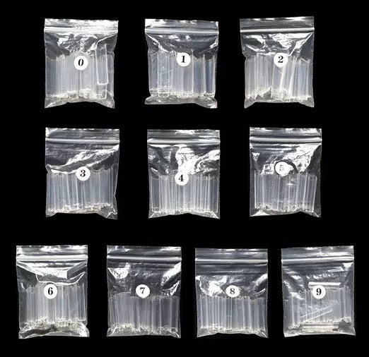 Nail Tip C-Curve Long Square | Clear 500pc/bag