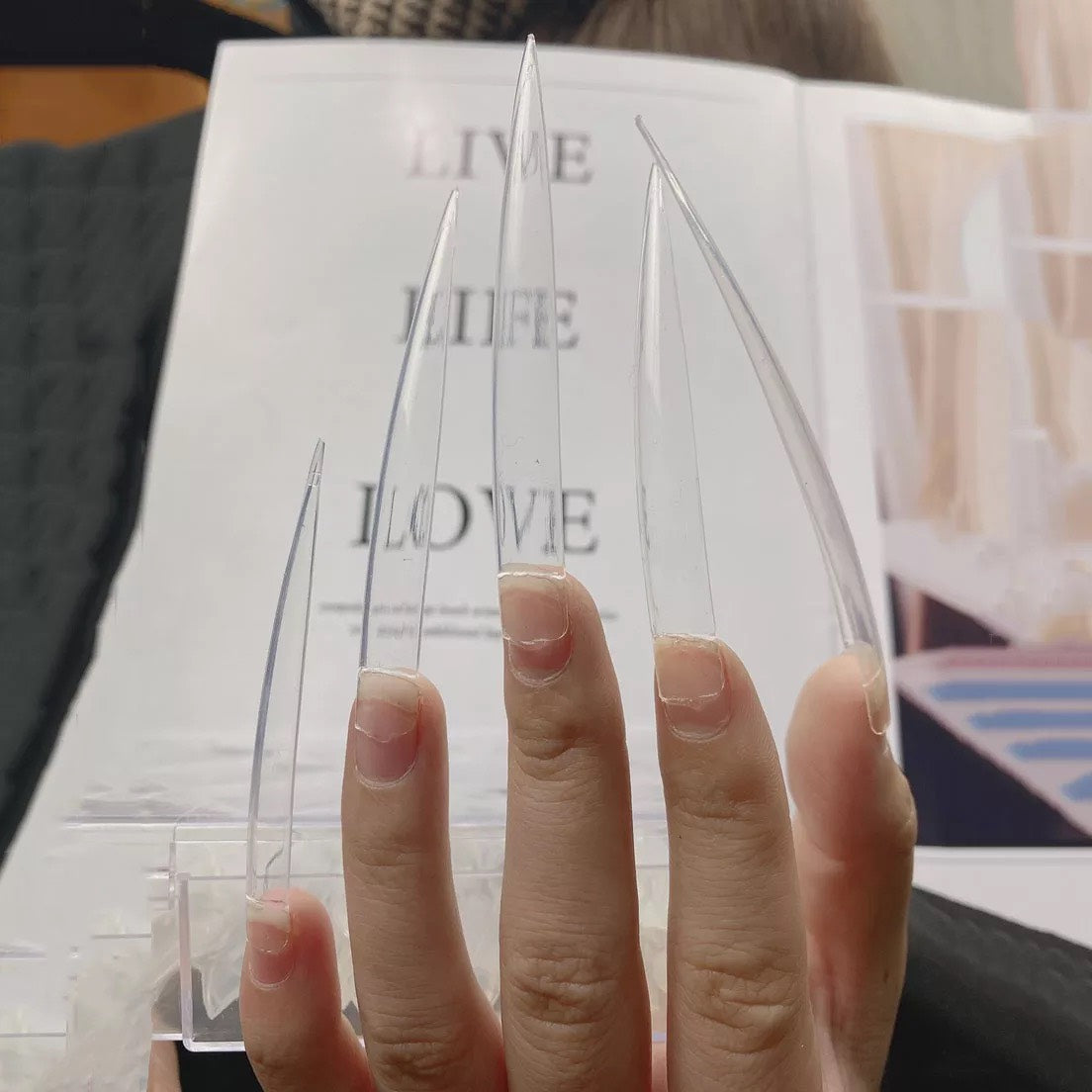 Nail Tip Extreme Long XXXL | Clear 120pcs
