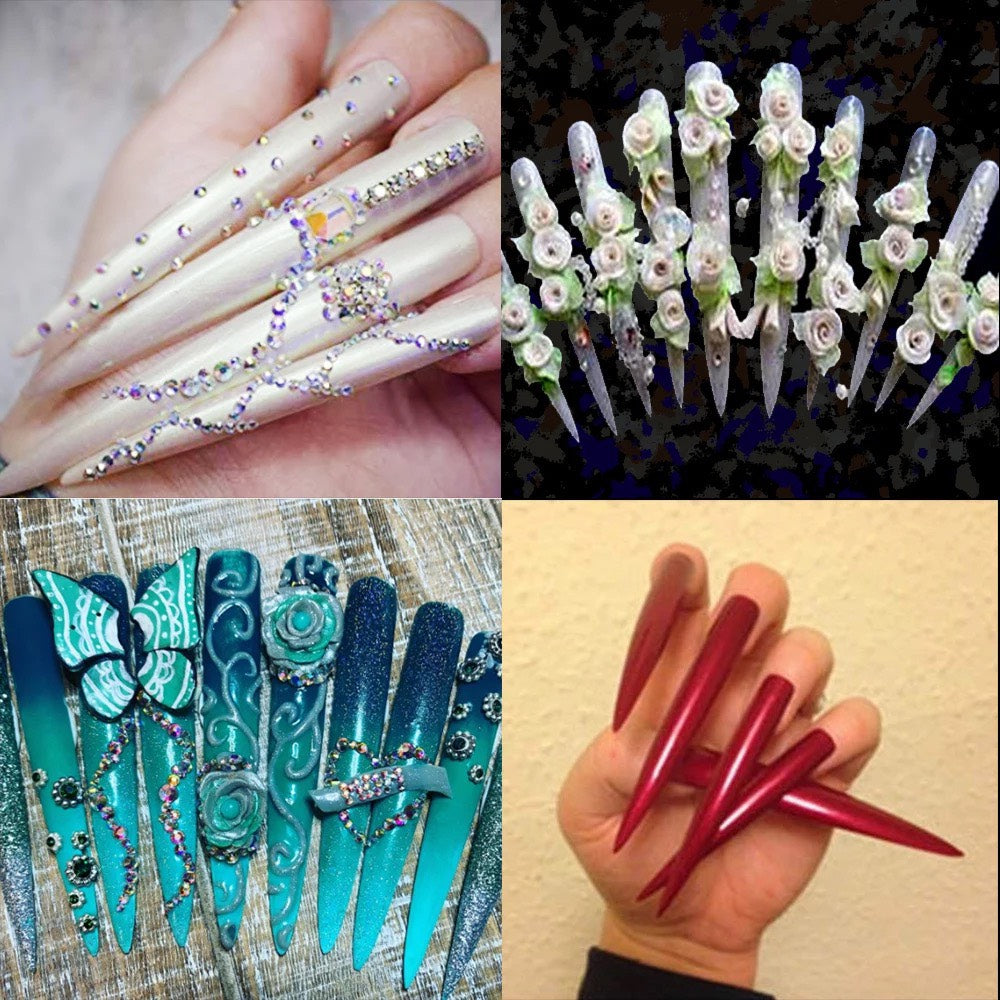 Nail Tip Extreme Long XXXL | Clear 120pcs