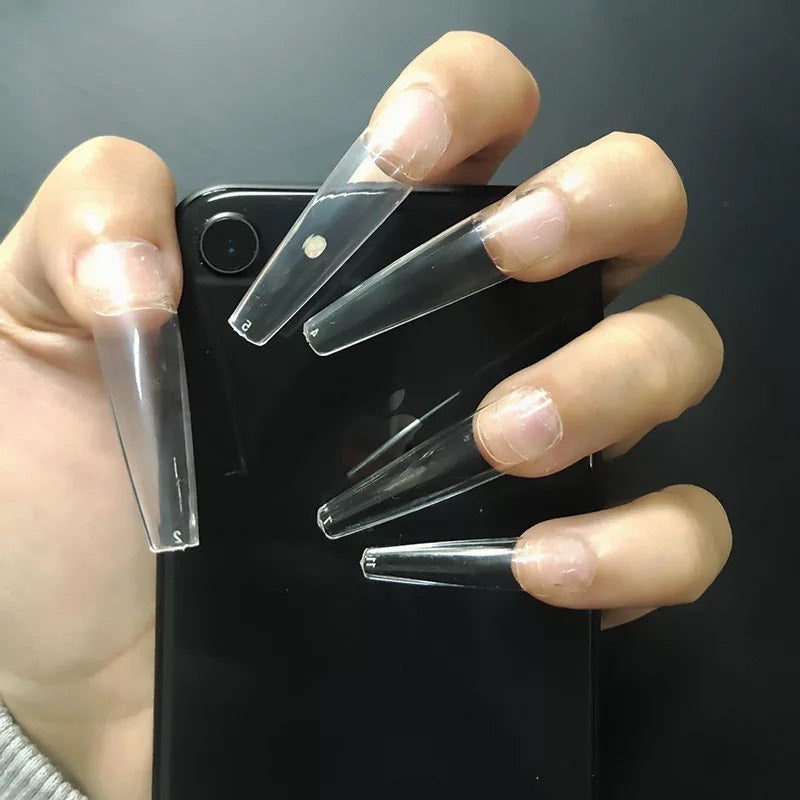 Nail Tip Press on XL Long Coffin Tips 600pc/bag (Móng Úp Coffin Loại Dài)