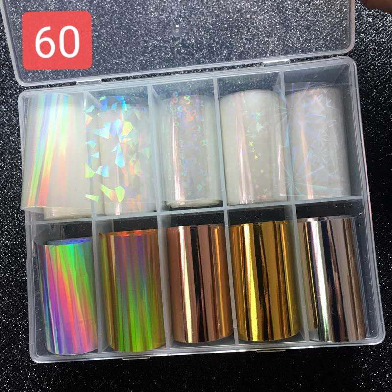 Foil Metalic Nail (10 Colors)