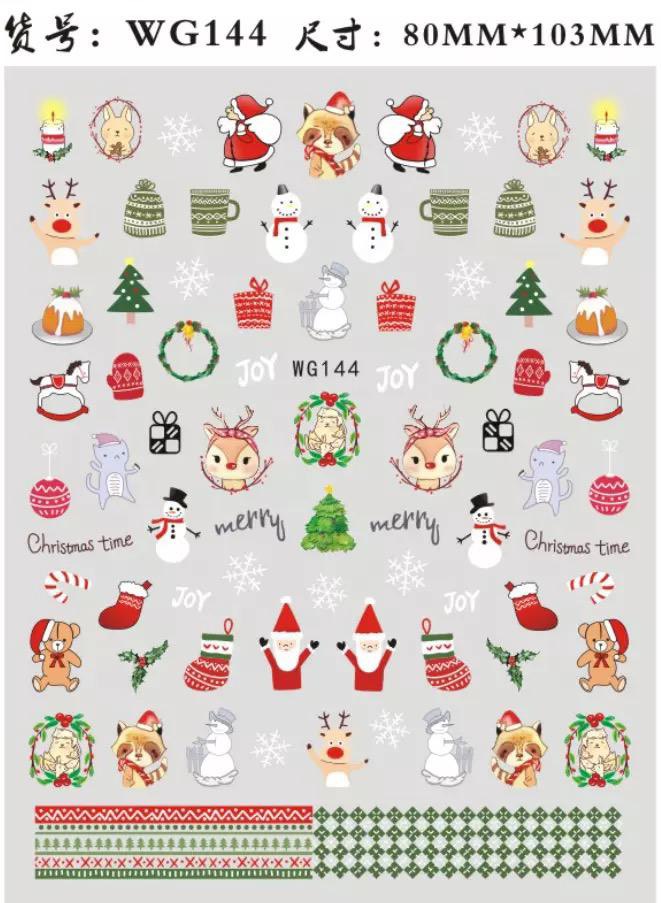 Sticker Set Chrismas Time 4pcs