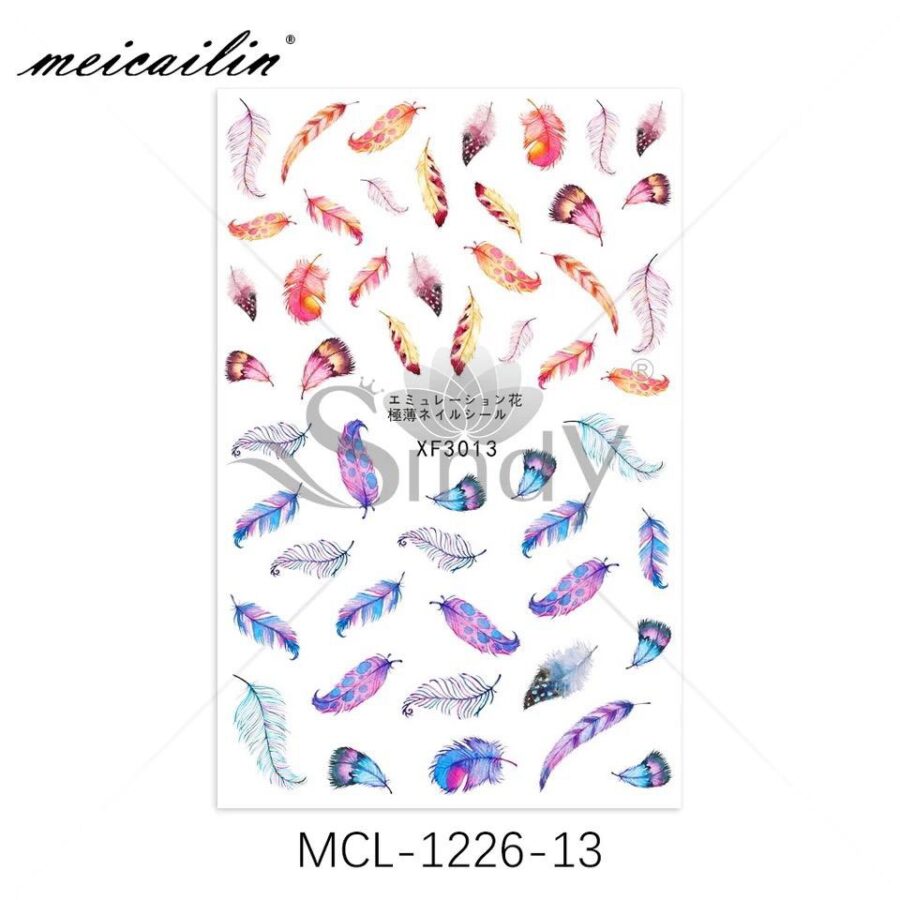 Sticker 3D Feather 1 pcs| XF3013