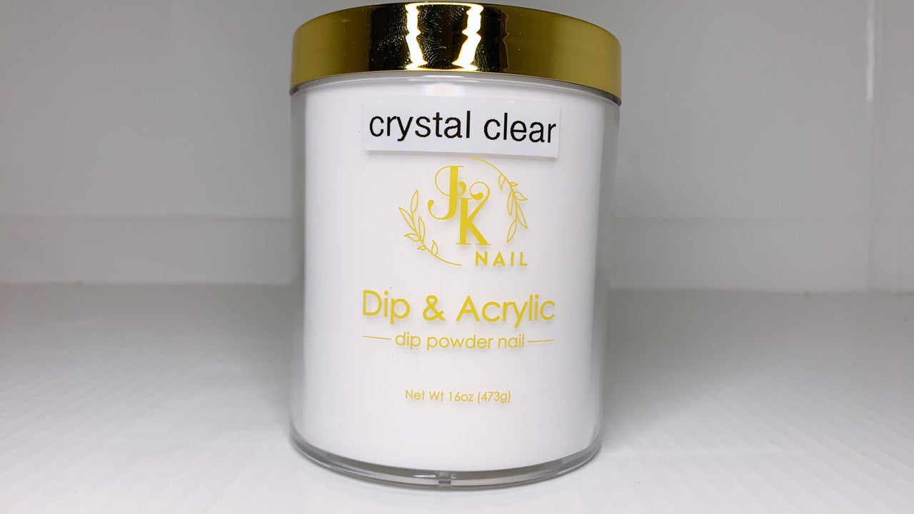 Crystal Clear 2in1 Dip and Acrylic Powder (16 oz)(4oz)(2oz)