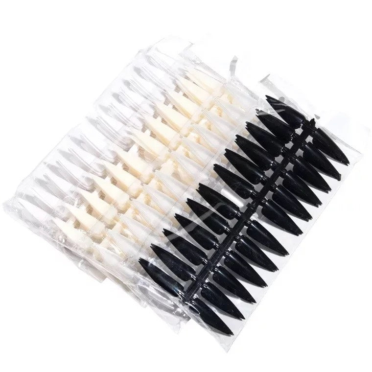 Nail Art tip 240 pcs| Stiletto Natural Color