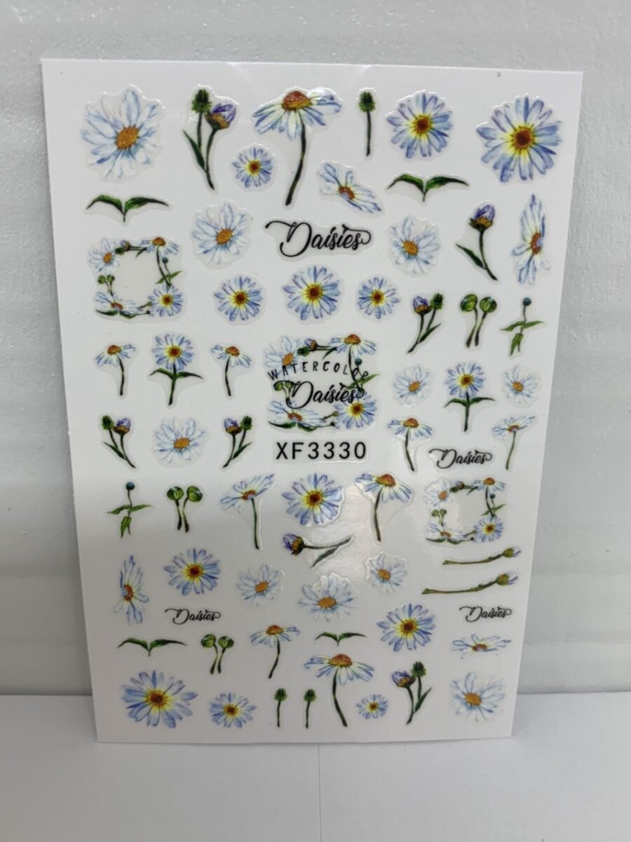 Stickers Flower Nail Art Adhesive 2 pcs