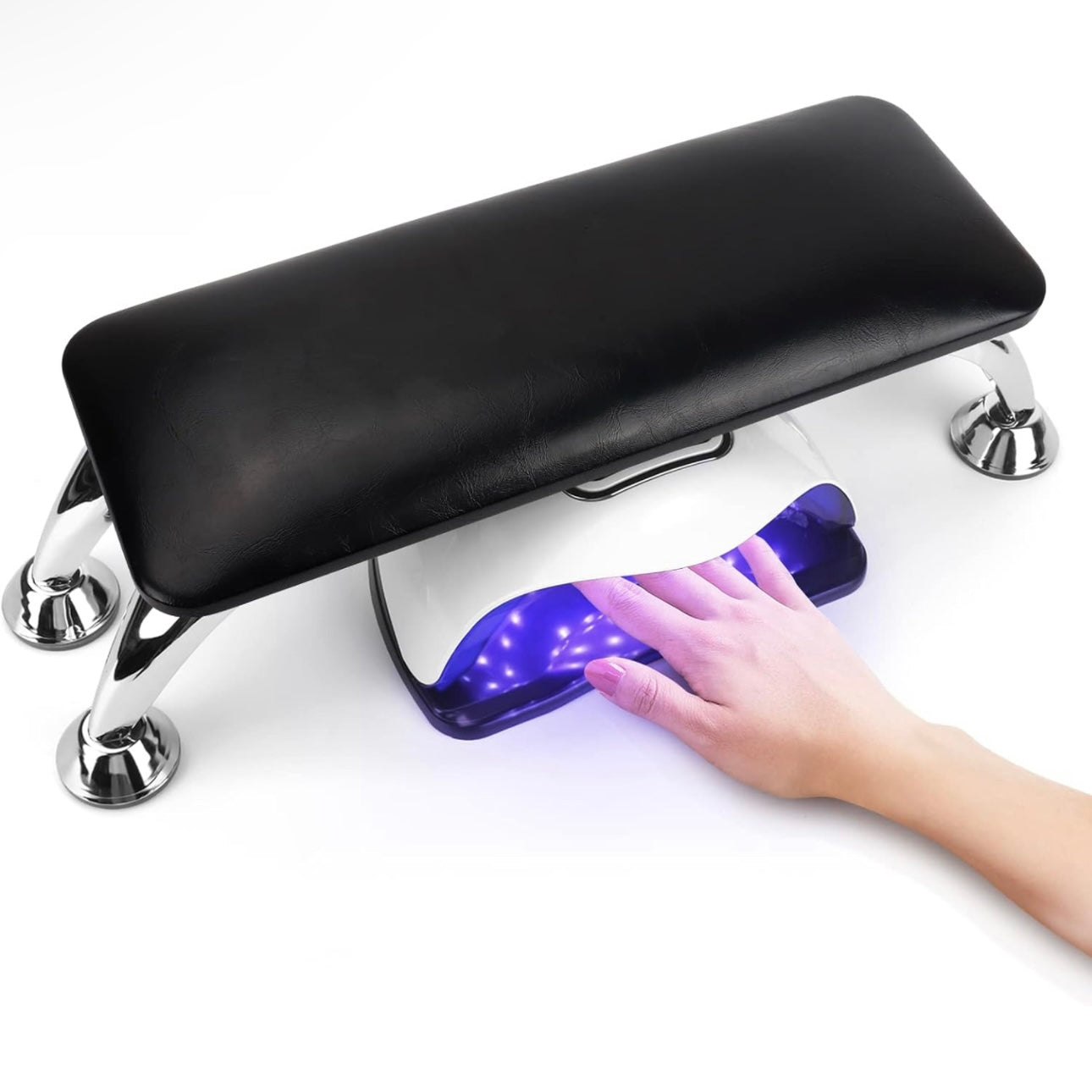 Manicure Leather Hand Pillow (Black)