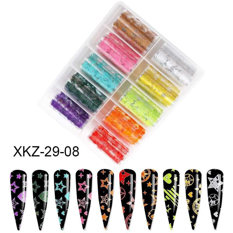 Foil Nail sticker Christmas(10pcs / pack)