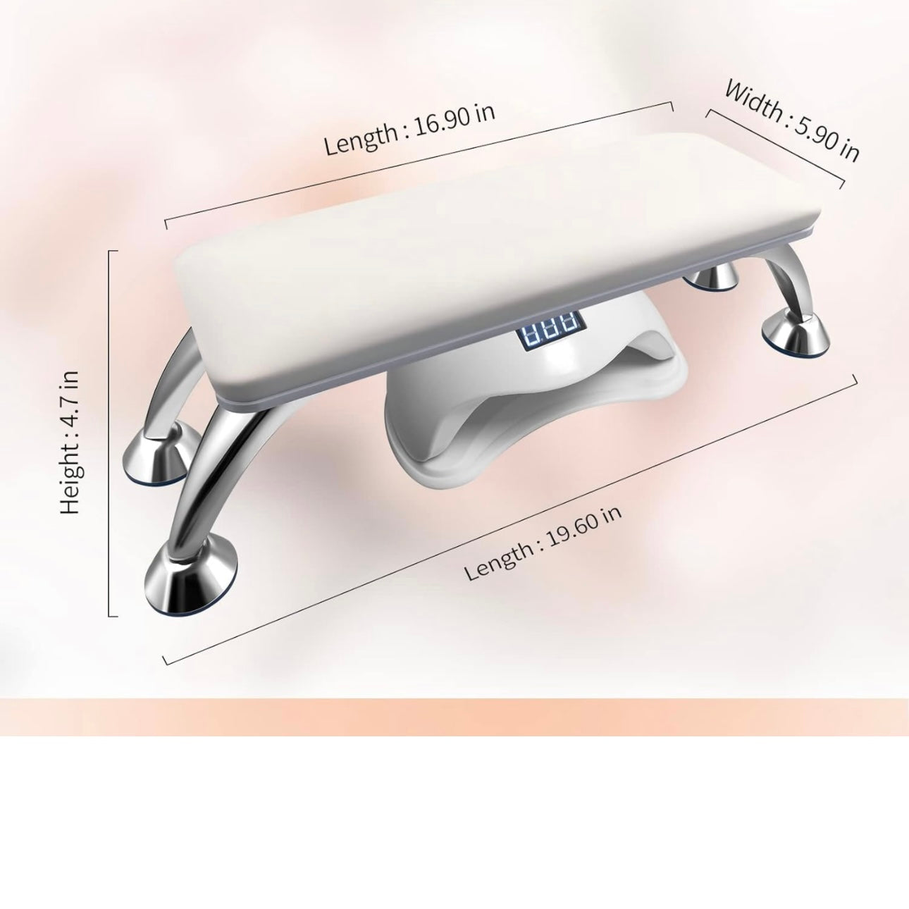 Manicure Leather Hand Pillow (White)