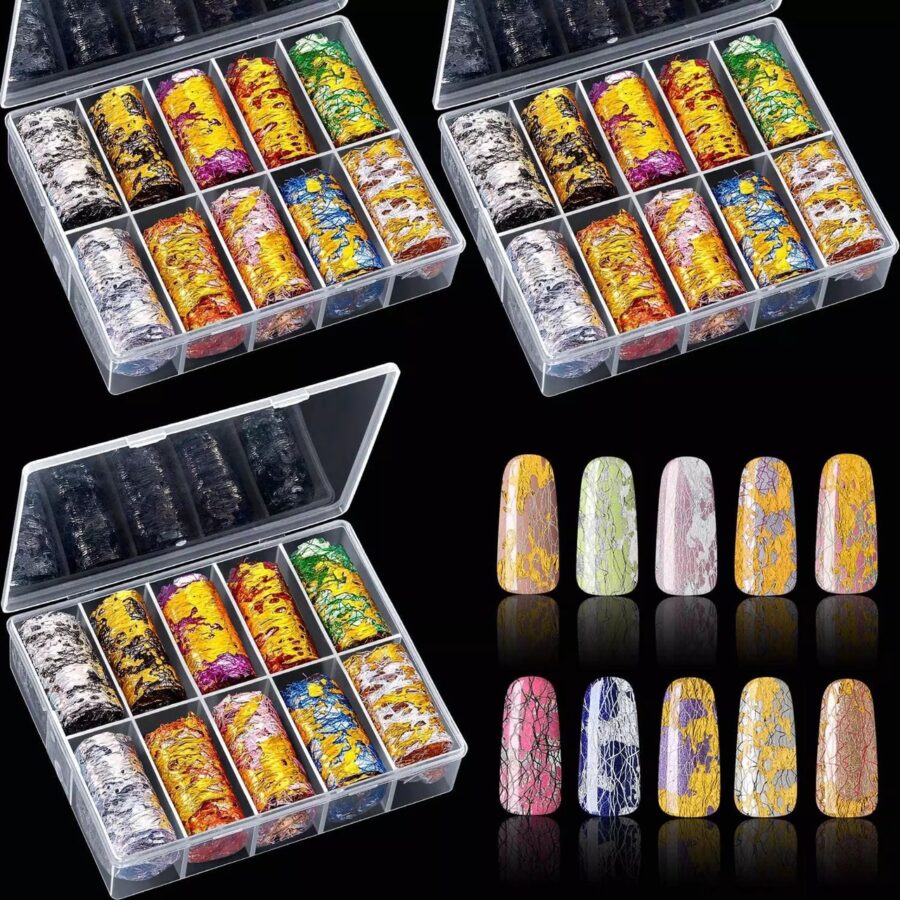 Foil Sticker 10 design (Foil Lưới Giấy Bạc)