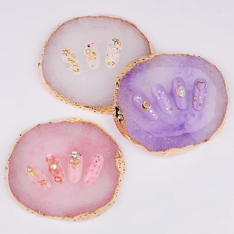 Color Paint Palette DIY Nail Art Display (Đá pha màu)