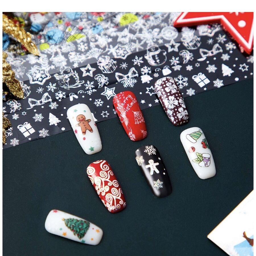 Foil Nail sticker Christmas(10pcs / pack)