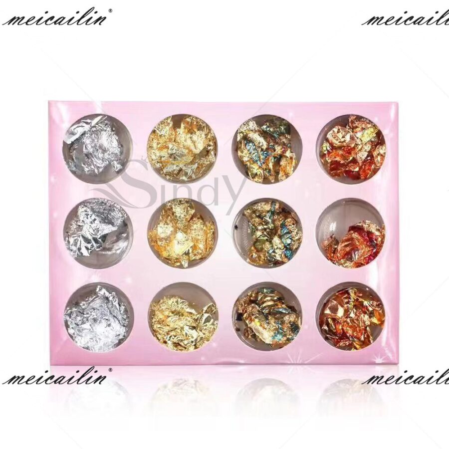 Foil Gold Silver for Nail Art DIY (12 style)