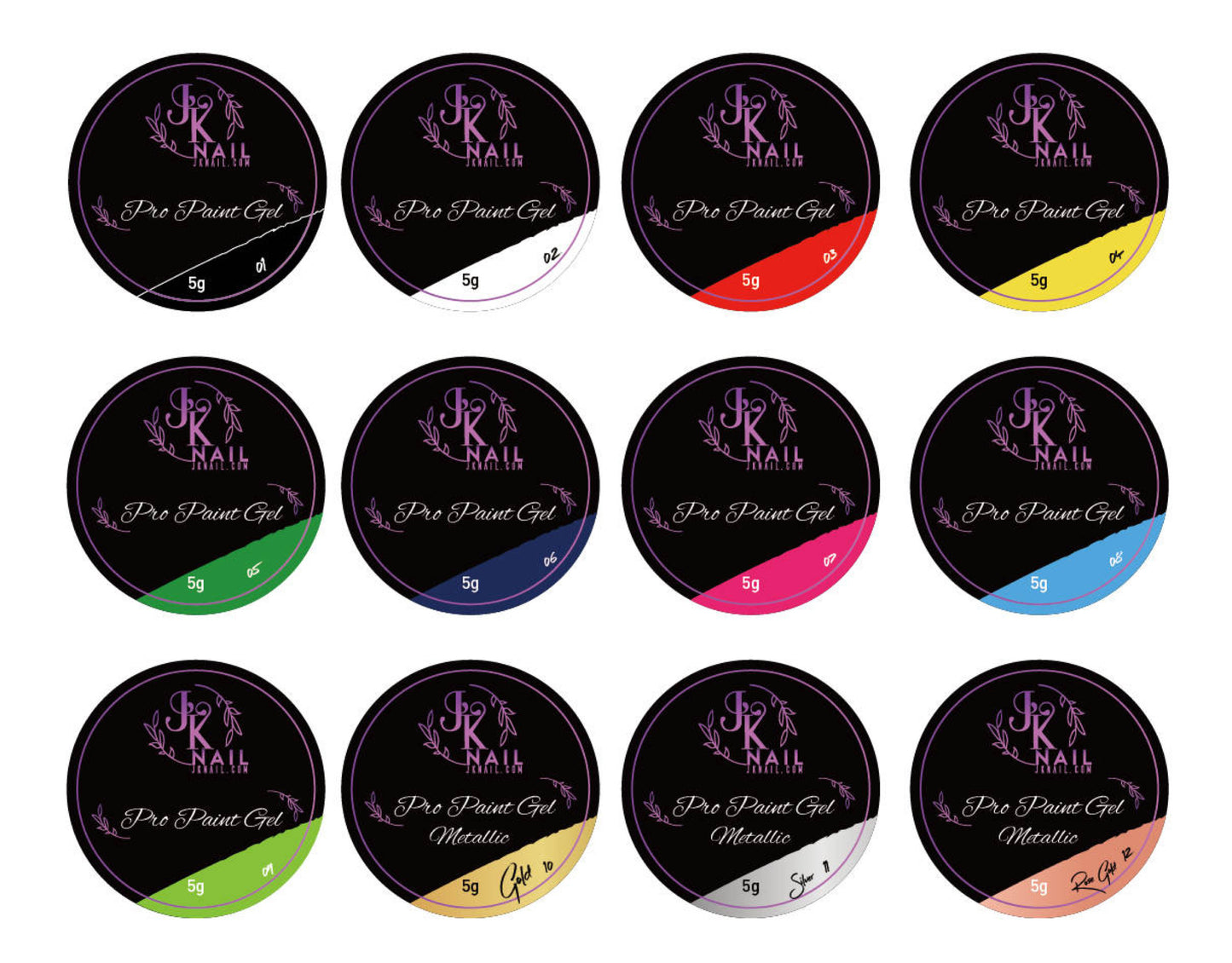 Pro Paint gel 12 color