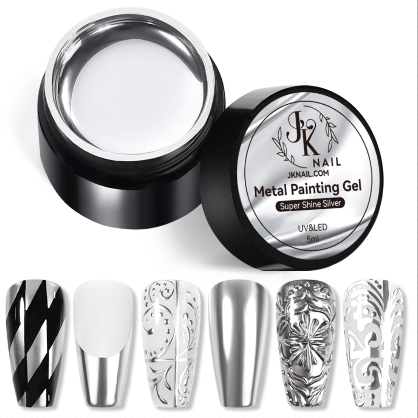 Metallic Painting Gel (silver mirror chrome)