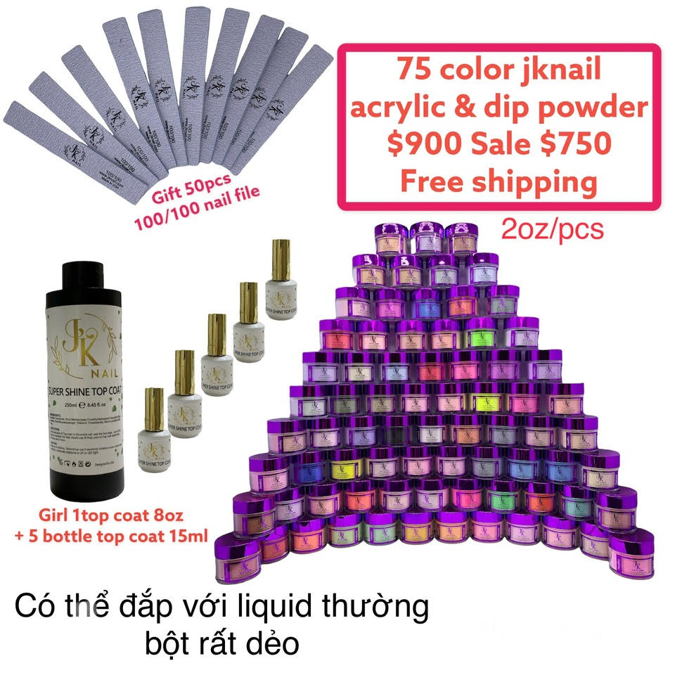 Acrylic & Dip Powder (2 oz)Full Set 75 color