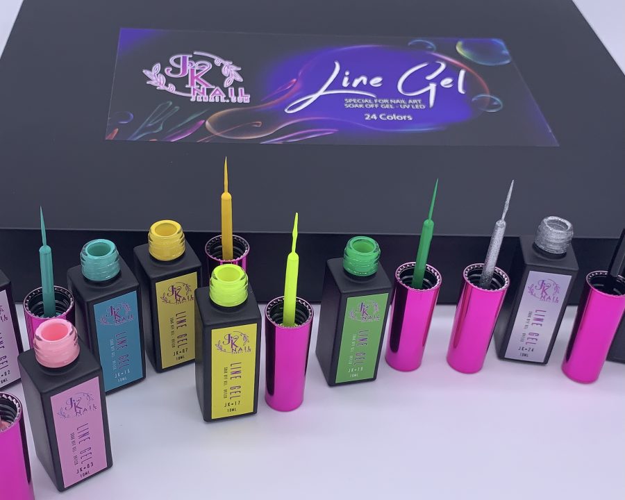 Line Gel 24 Colors | FREE 1 2-SIDED LINER ART BRUSH