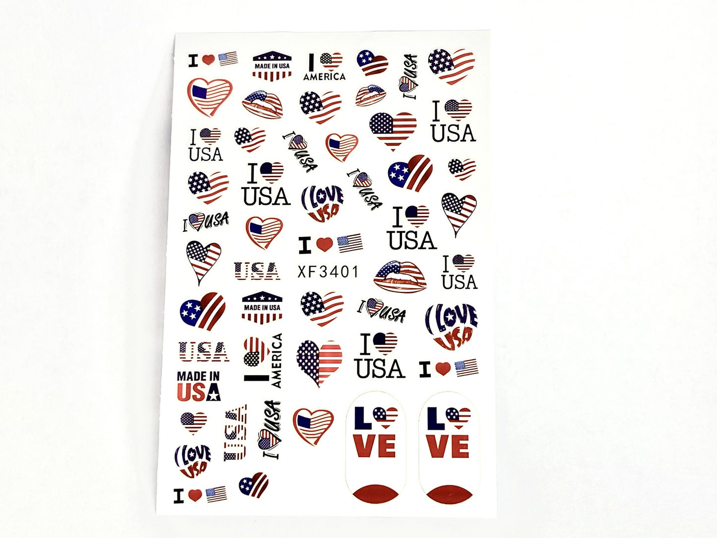 Sticker July 4th Design 1pcs