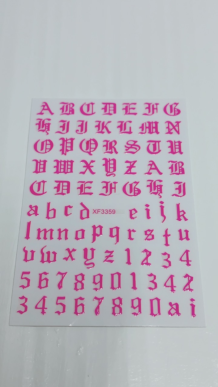 Sticker Letter (Full 6 colors)