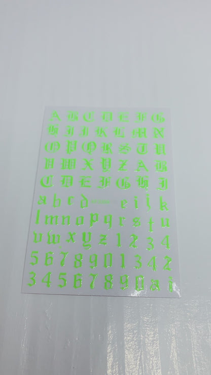 Sticker Letter 1pcs