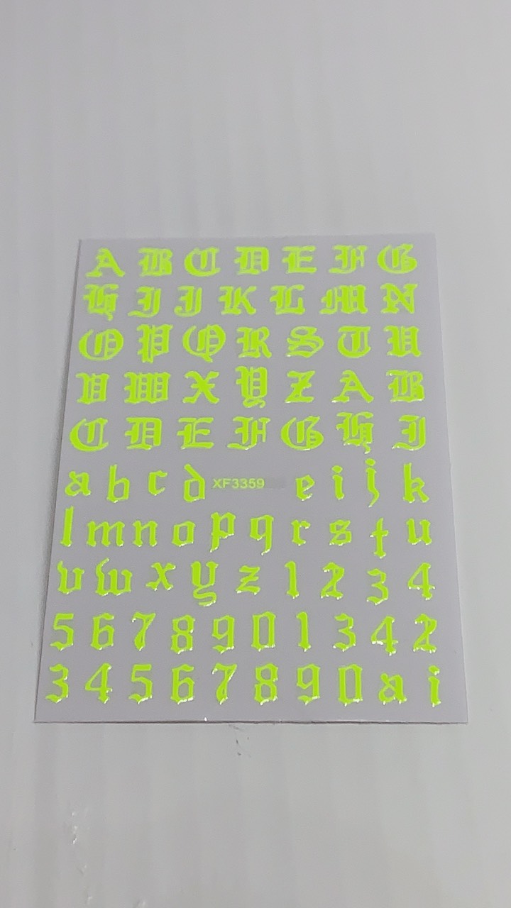 Sticker Letter (Full 6 colors)