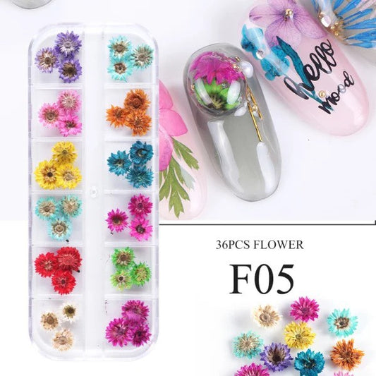 3D Flowers 12 Colors, 36pcs flower | F05