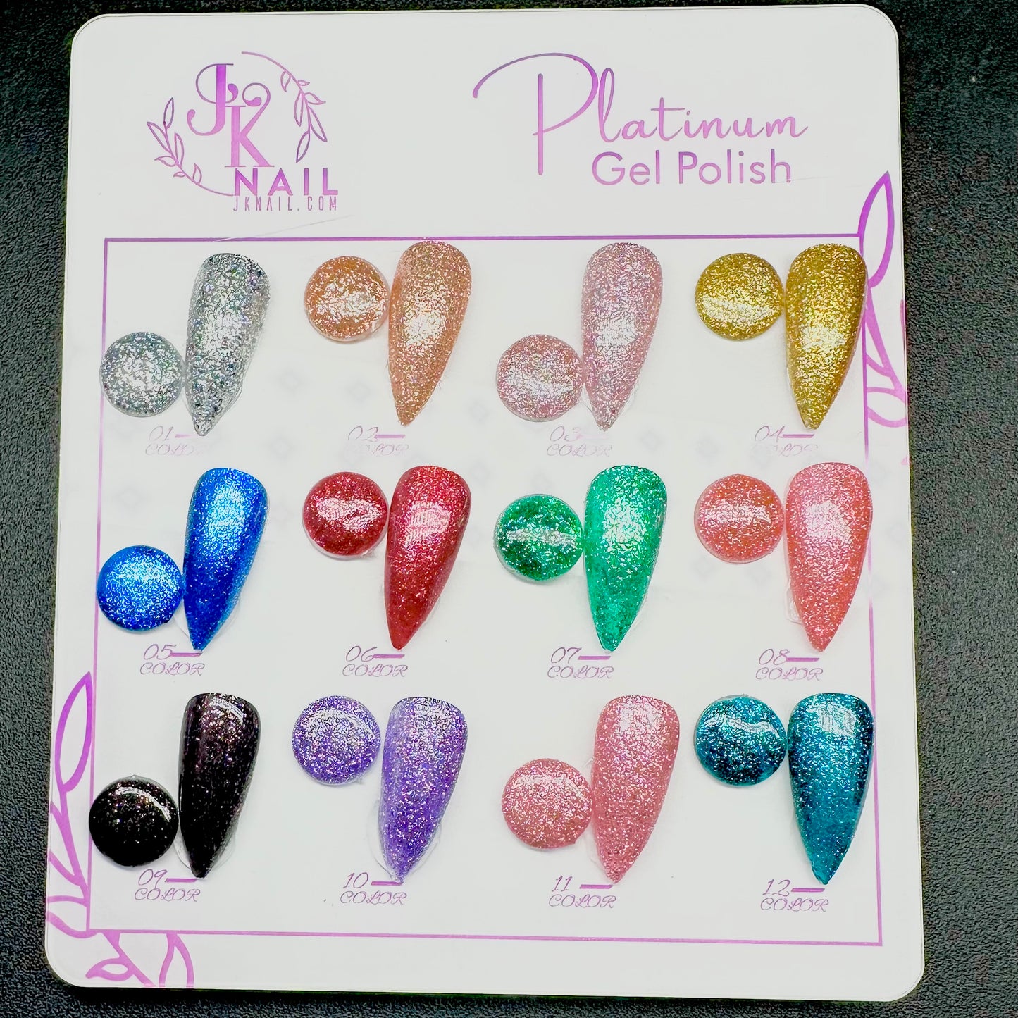 Platinum gel polish (12color)