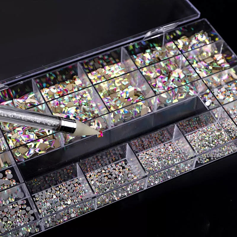 Diamond Rhinestone - Crystal Glass | FREE DIAMOND GEL + DIAMOND PEN + GEL BRUSH