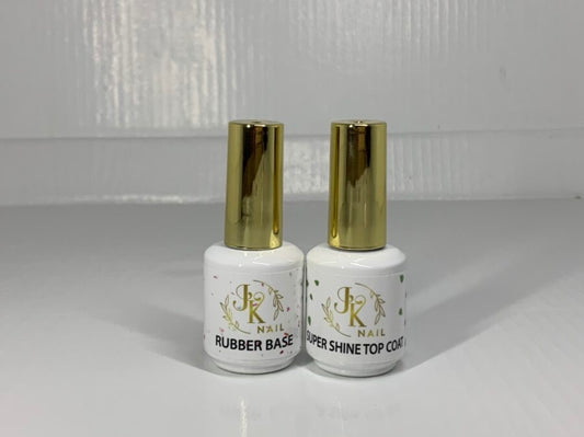 Rubber Base Super Strong + Super Shine Top Coat compo